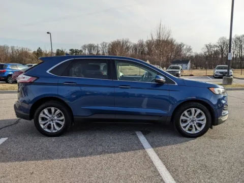 Blue 2020 Ford Edge Titanium for sale in Randallstown, MD