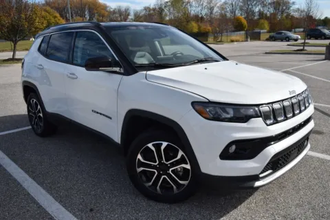 White 2022 Jeep Compass Limited for sale in Randallstown, MD