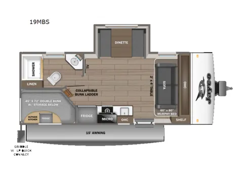 Photos of 2026 Jayco Jay-Feather Air 19MBS for sale in Kent, WA at Valley RV Supercenter