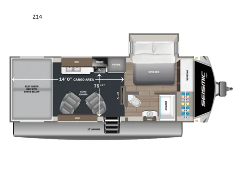 Photos of 2026 Jayco SEISMIC 214 for sale in Kent, WA at Valley RV Supercenter