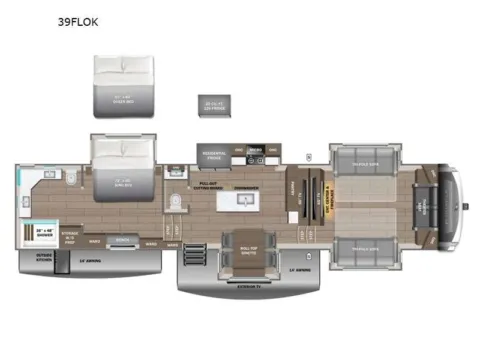 Photos of 2026 Jayco PINNACLE 39FLOK for sale in Kent, WA at Valley RV Supercenter