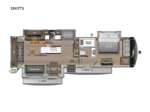 Photos of 2025 Jayco Pinnacle 38KPTS for sale in Kent, WA at Valley RV Supercenter