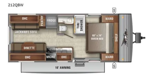 Photos of 2021 Jayco JAY FLIGHT 212QBW for sale in Kent, WA at Valley RV Supercenter