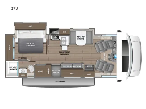 Photos of 2026 Jayco Greyhawk 27U for sale in Kent, WA at Valley RV Supercenter