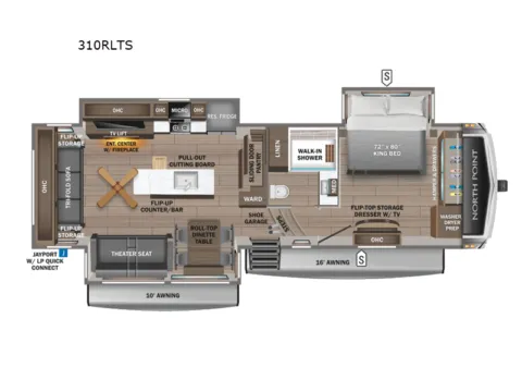 Photos of 2026 Jayco North Point 310RLTS for sale in Kent, WA at Valley RV Supercenter