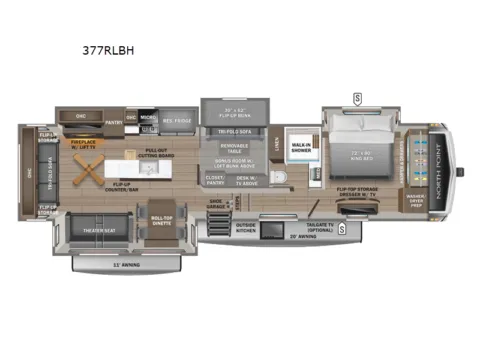Photos of 2026 Jayco North Point 377RLBH for sale in Kent, WA at Valley RV Supercenter