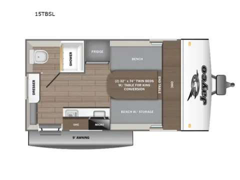 Photos of 2026 Jayco Jay-Feather Air SL 15TBSL for sale in Kent, WA at Valley RV Supercenter