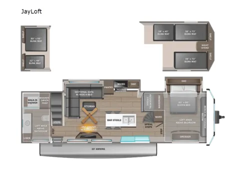 Photos of 2026 Jayco Jay-Flight Bungalow 40JLFT for sale in Kent, WA at Valley RV Supercenter