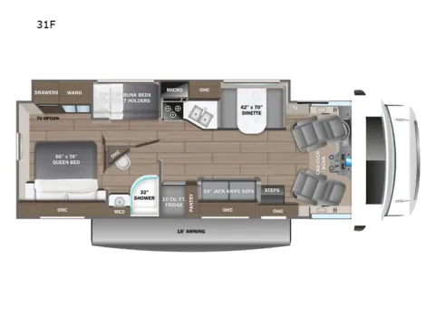 Photos of 2026 Jayco Greyhawk 31F for sale in Kent, WA at Valley RV Supercenter