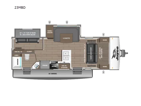 Photos of 2026 Jayco JAY FEATHER 23MBD for sale in Kent, WA at Valley RV Supercenter