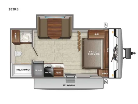 Photos of 2022 Jayco JAYFLIGHT 183RB for sale in Kent, WA at Valley RV Supercenter