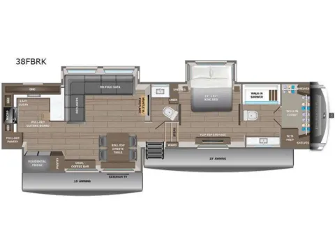 Photos of 2026 Jayco PINNACLE 38FBRK for sale in Kent, WA at Valley RV Supercenter