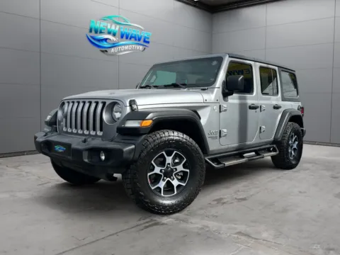 Blue 2020 Jeep Wrangler Unlimited Sport S 4x4 for sale in Denver, CO
