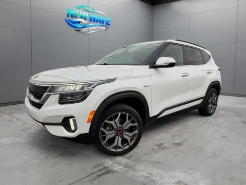 White 2021 Kia Seltos SX Turbo for sale in Denver, CO