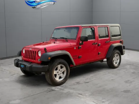 Red 2015 Jeep Wrangler Unlimited Sport for sale in Denver, CO