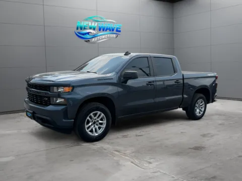 Blue 2021 Chevrolet Silverado 1500 4WD Crew Cab Short Bed Custom for sale in Denver, CO