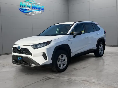 White 2021 Toyota RAV4 Hybrid LE for sale in Denver, CO