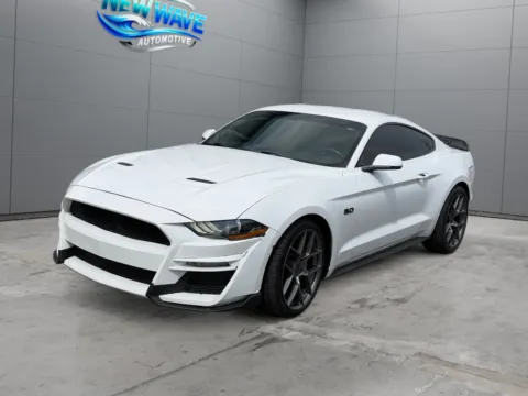 White 2019 Ford Mustang GT Premium for sale in Denver, CO