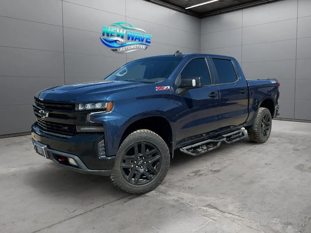 Blue 2021 Chevrolet Silverado 1500 4WD Crew Cab Short Bed LT Trail Boss for sale in Denver, CO