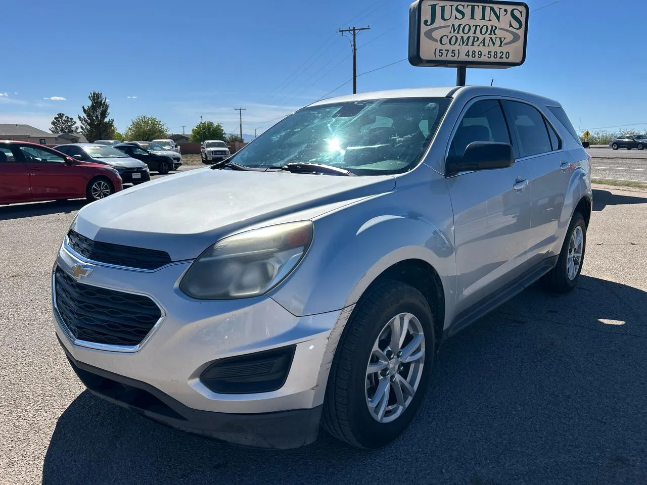 Silver 2017 CHEVROLET EQUINOX LS for sale in Alamogordo, NM