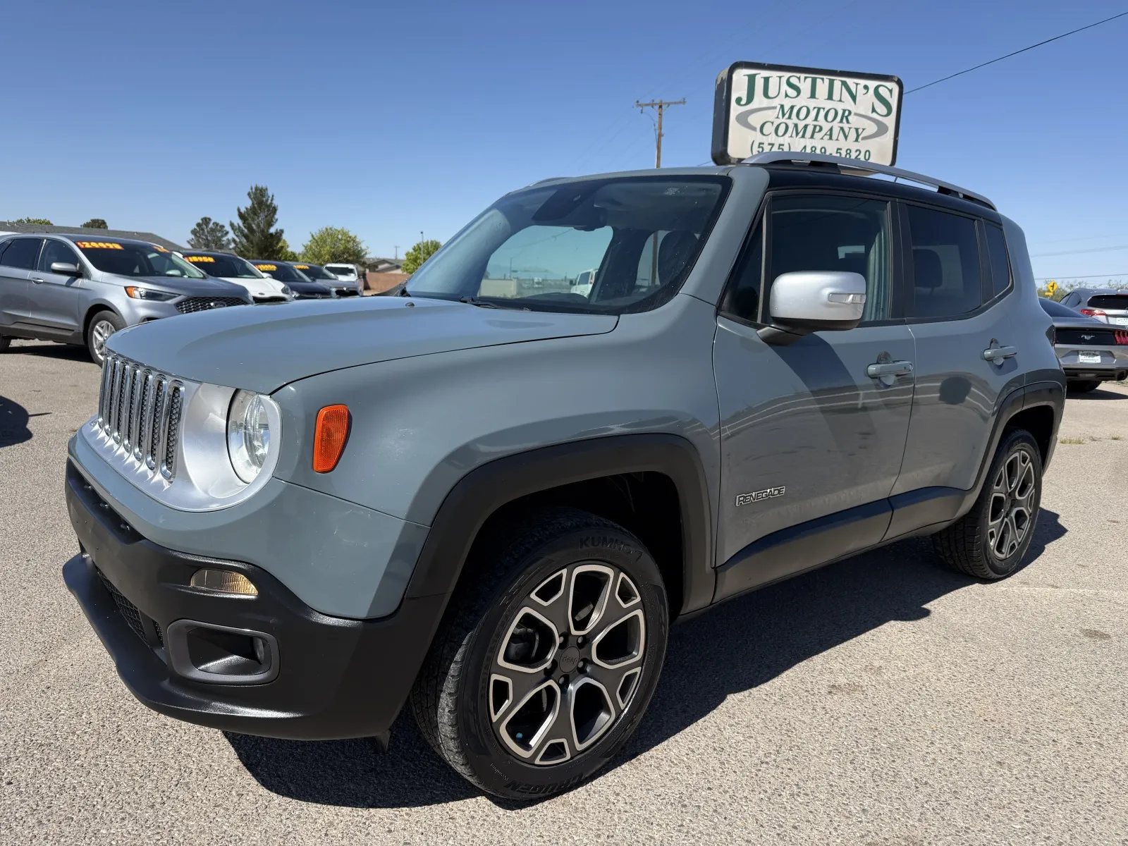 Gray 2017 JEEP RENEGADE LIMITED for sale in Alamogordo, NM
