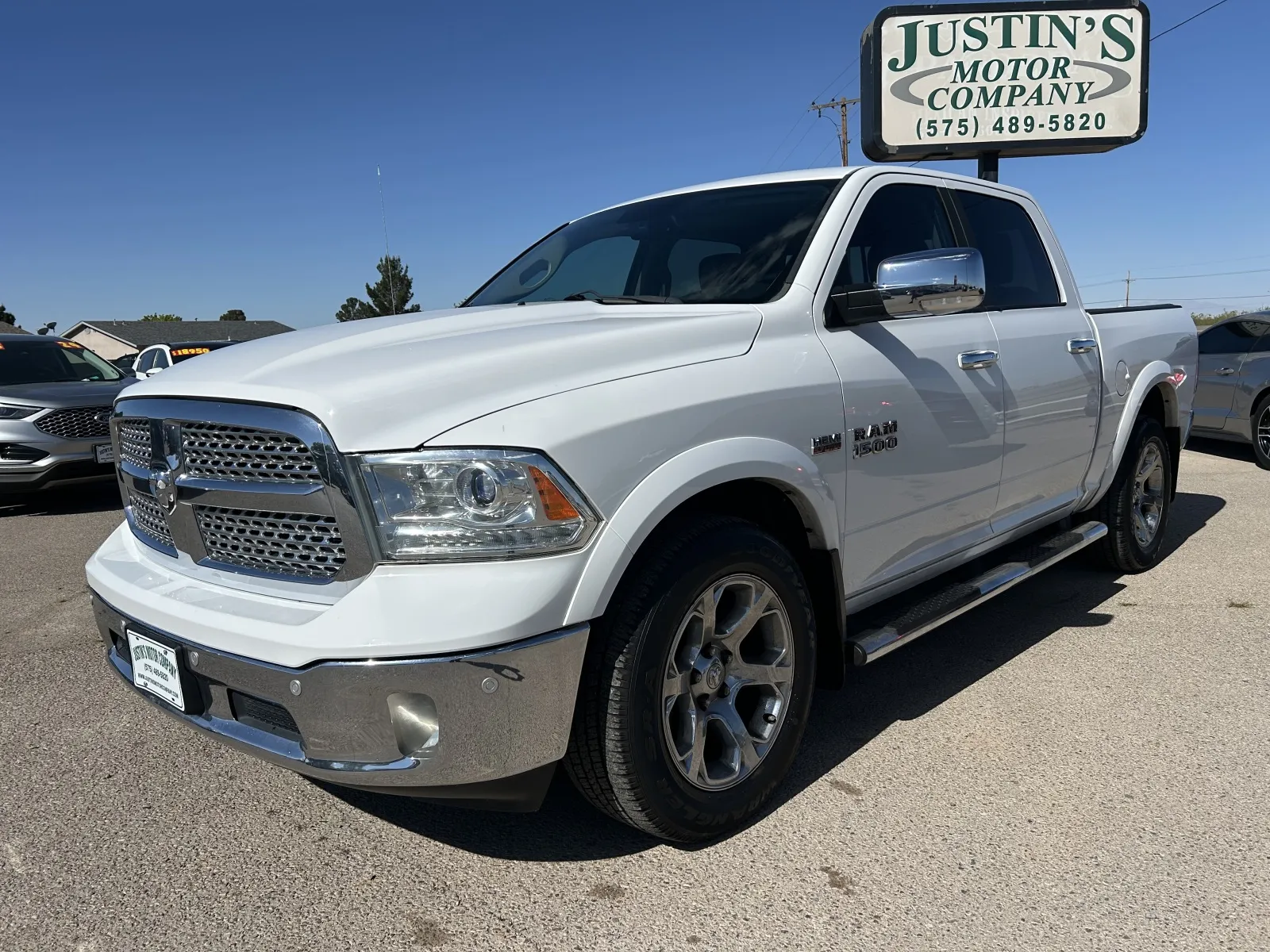 White 2015 RAM 1500 LARAMIE for sale in Alamogordo, NM