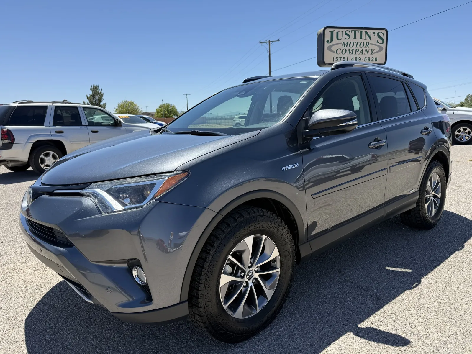 Gray 2017 TOYOTA RAV4 HV LE for sale in Alamogordo, NM