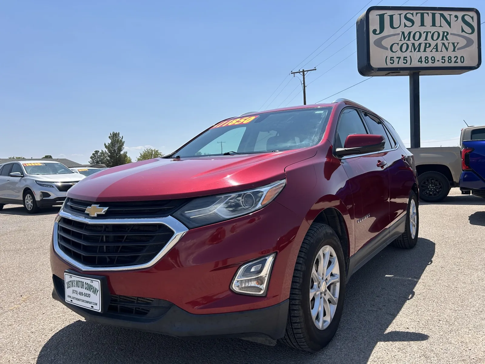 Red 2018 CHEVROLET EQUINOX LT for sale in Alamogordo, NM