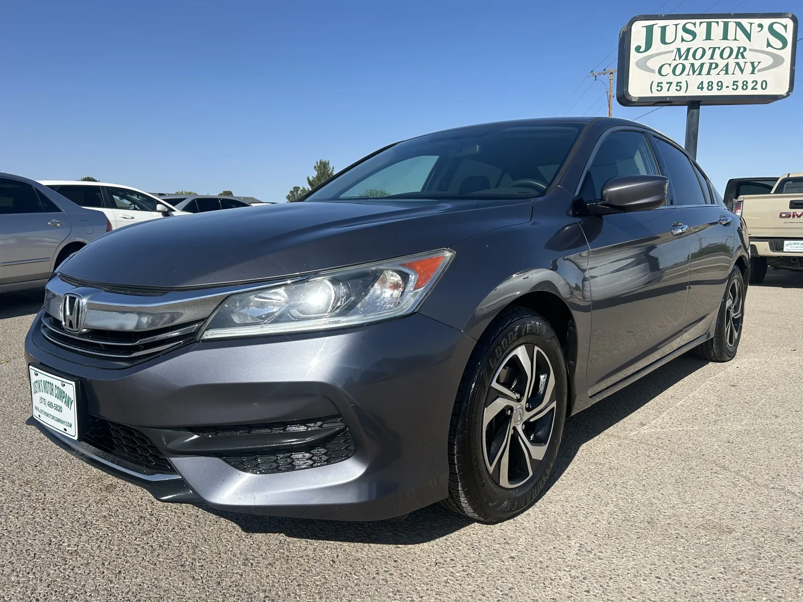 Gray 2017 HONDA ACCORD LX for sale in Alamogordo, NM