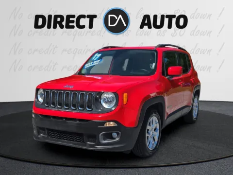 Red 2017 Jeep Renegade Latitude for sale in Biloxi, MS