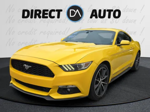 Yellow 2016 Ford Mustang EcoBoost for sale in Biloxi, MS