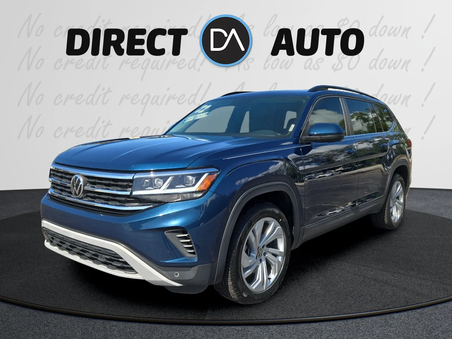 Blue 2022 Volkswagen Atlas 3.6L V6 SE w/Technology for sale in Biloxi, MS