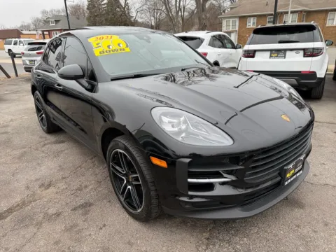 Black 2021 PORSCHE MACAN for sale in Hobart, IN
