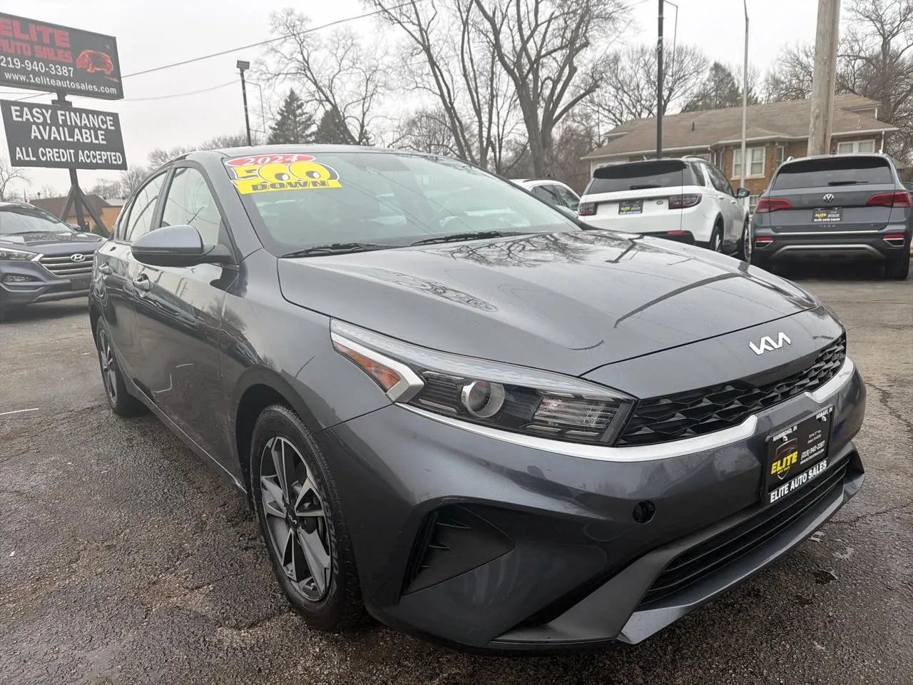 Gray 2024 KIA FORTE LX for sale in Hobart, IN