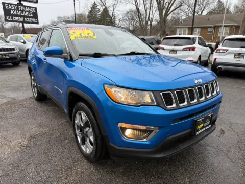 Blue 2020 JEEP COMPASS LIMITED for sale in Hobart, IN