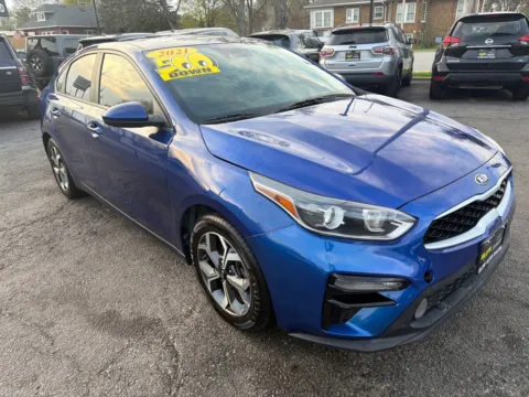 Blue 2021 KIA FORTE LXS for sale in Hobart, IN