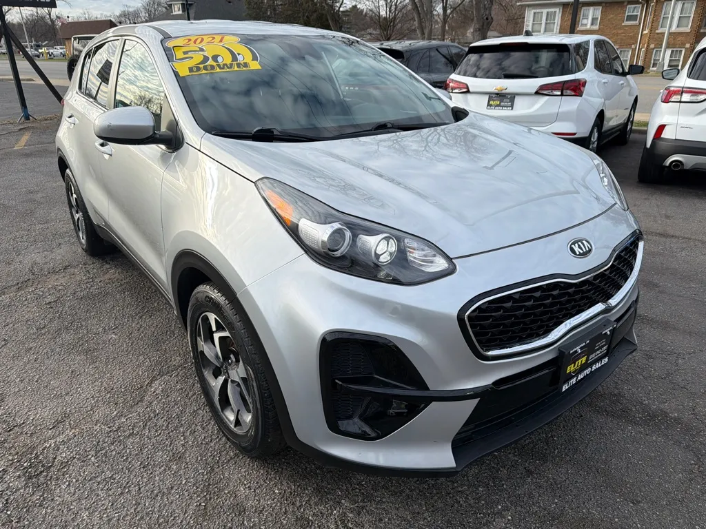 Silver 2021 KIA SPORTAGE LX for sale in Hobart, IN