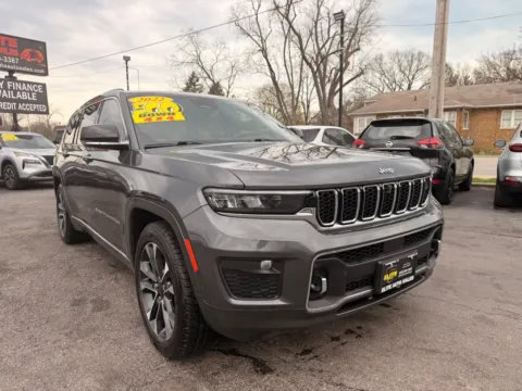 Gray 2022 JEEP GRAND CHEROKEE L OVERLAND for sale in Hobart, IN