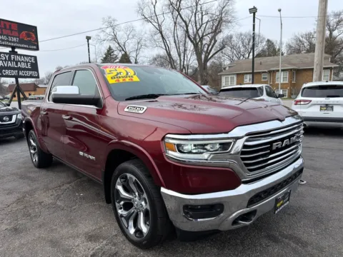 Red 2019 RAM 1500 LONGHORN for sale in Hobart, IN