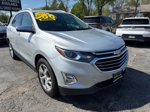 Silver 2018 CHEVROLET EQUINOX PREMIER for sale in Hobart, IN