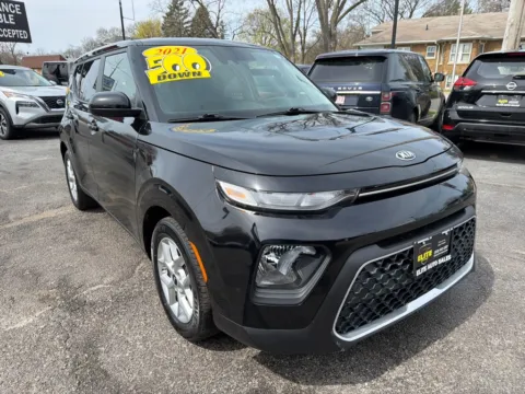 Black 2021 KIA SOUL LX for sale in Hobart, IN