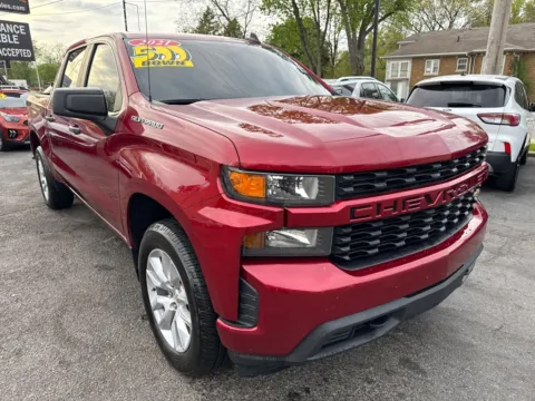Red 2021 CHEVROLET SILVERADO 1500 CUSTOM for sale in Hobart, IN