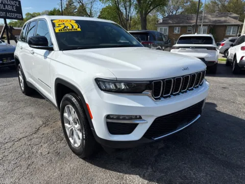 White 2023 JEEP GRAND CHEROKEE LIMITED for sale in Hobart, IN