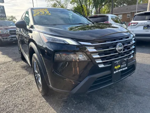 Black 2024 NISSAN ROGUE S for sale in Hobart, IN