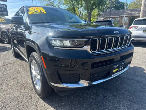 Black 2023 JEEP GRAND CHEROKEE L LAREDO for sale in Hobart, IN