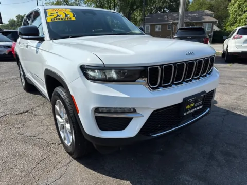 White 2023 JEEP GRAND CHEROKEE LIMITED for sale in Hobart, IN