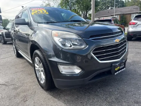 Blue 2017 CHEVROLET EQUINOX LT for sale in Hobart, IN