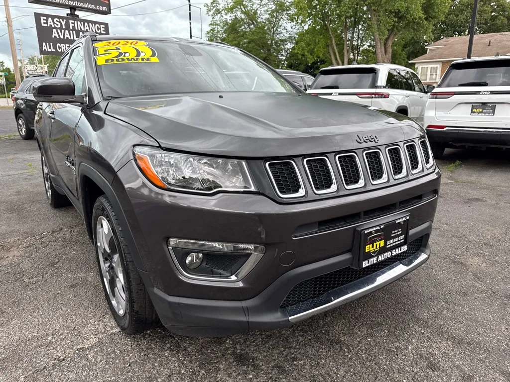 Gray 2020 JEEP COMPASS LIMITED for sale in Hobart, IN