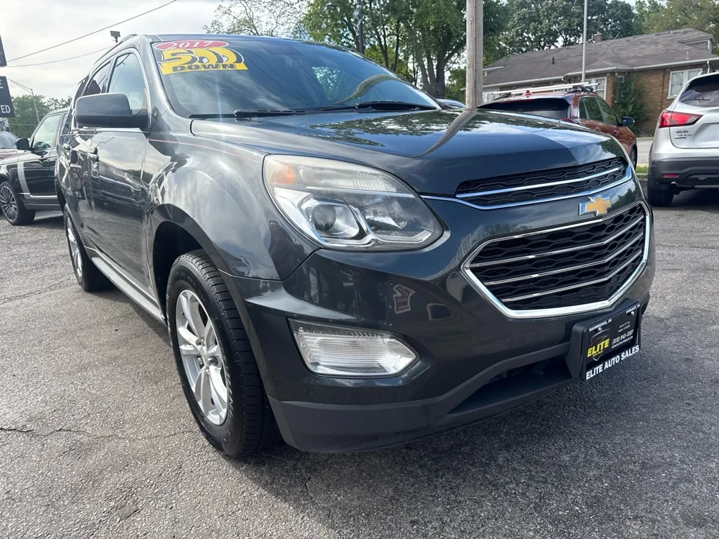 Gray 2017 CHEVROLET EQUINOX LT for sale in Hobart, IN