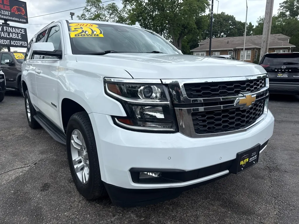 White 2018 CHEVROLET TAHOE 1500 LT for sale in Hobart, IN